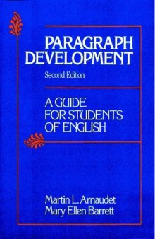 Paragraph Development: A Guide for Students of English-کتاب انگلیسی