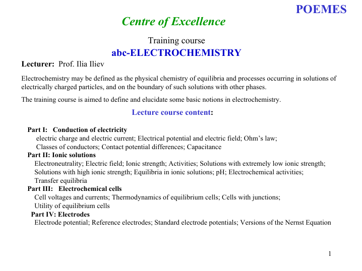 📝جزوه: conduction of electricity          🖊نویسنده: Prof. Ilia Iliev                (نسخه کامل)✅
