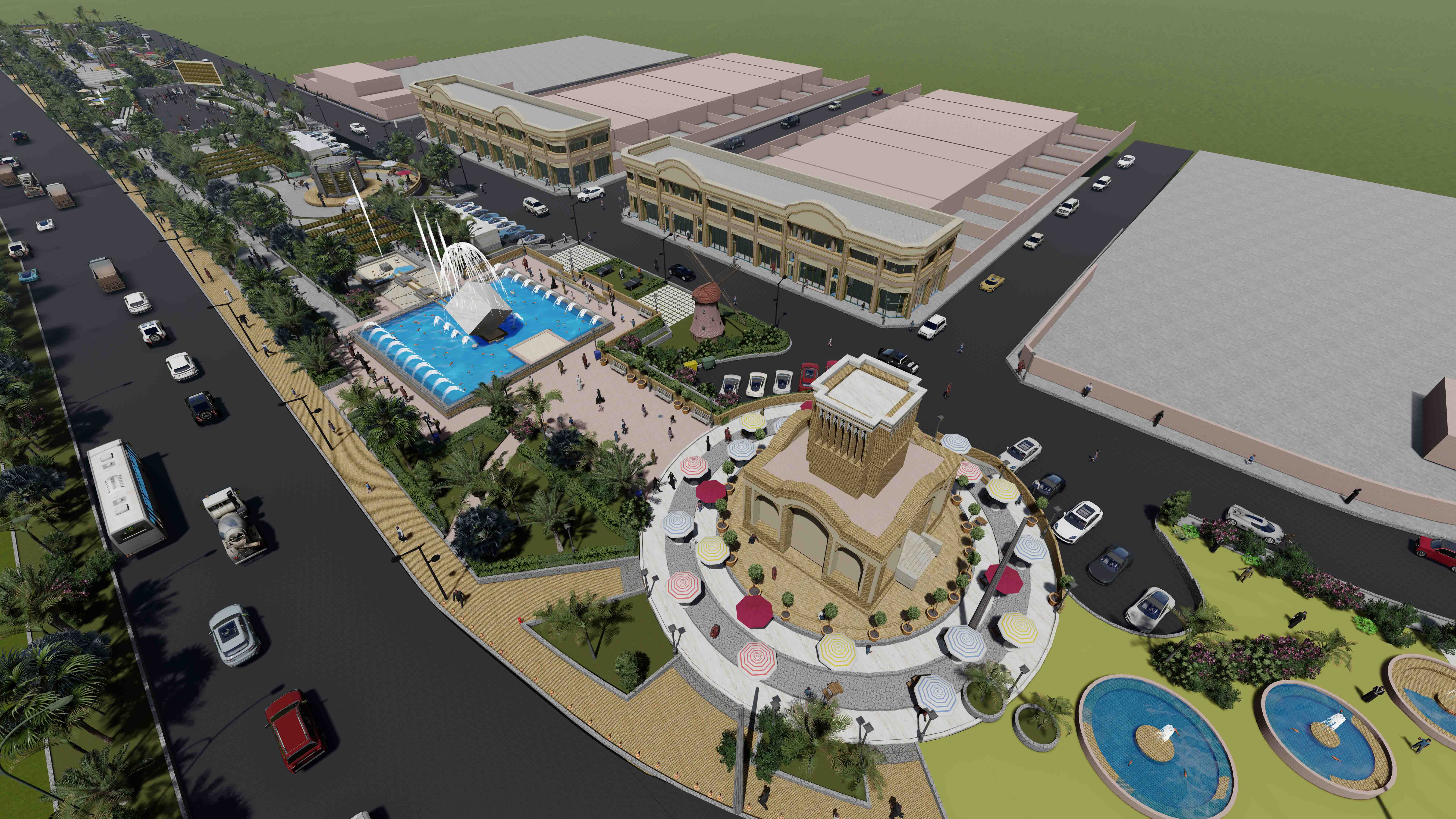 نقشه های معماری پارک خطی