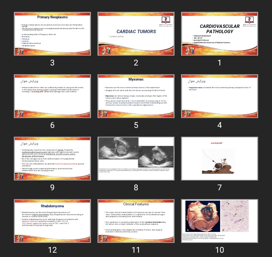 پاورپوینت CARDIOVASCULAR PATHOLOGY