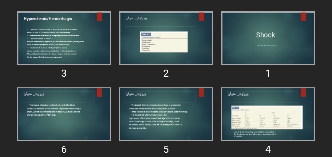 پاورپوینت Shock