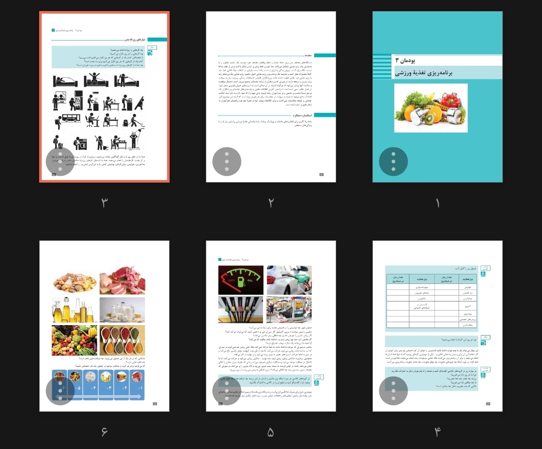 جزوه برنامه ریزی تغذیه ورزشی