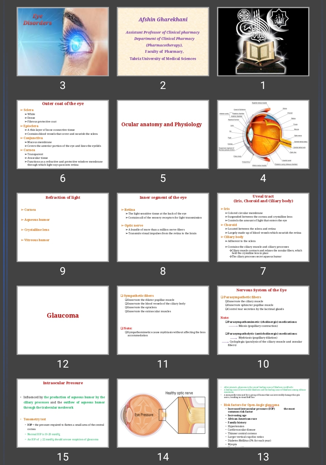 پاورپوینت Eye Disorders