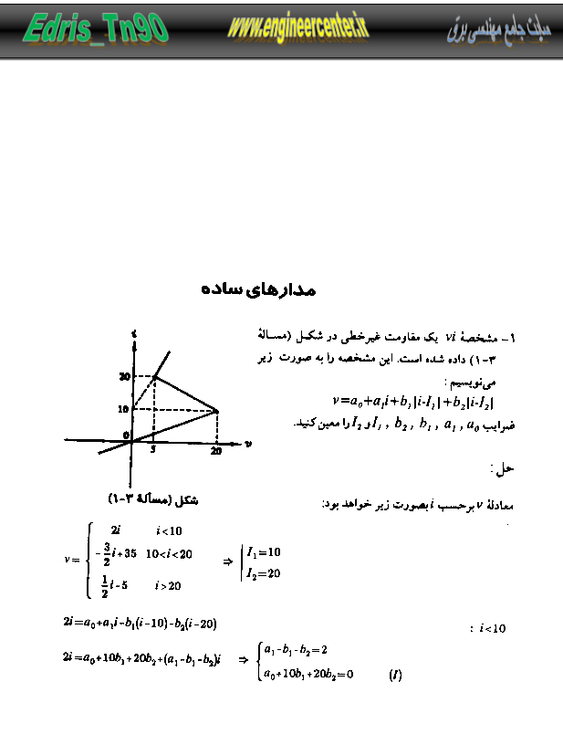 📝جزوه:  حل المسائل مدار ۳          🖊استاد : جبه دار          🏛 دانشگاه تهران                (نسخه کامل)✅