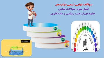 پاورپوینت سوالات نهایی همراه با پاسخ فصل سوم: شیمی جلوه‎ای از هنر، زیبایی و ماندگاری  ترکیبات کووالانسی و رفتار مولکولها