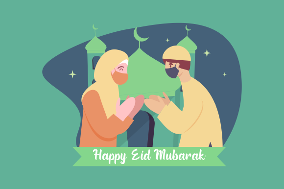   وکتور عید فطر (لایه باز و قابل ویرایش) - شماره 17