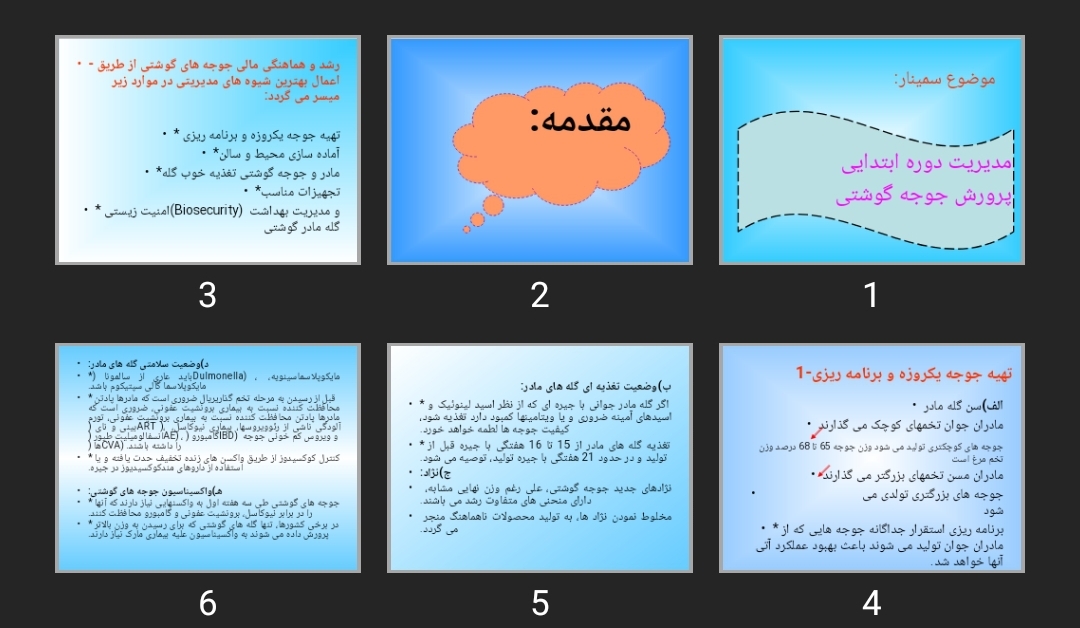 پاورپوینت مدیریت دوره ابتدایی پرورش جوجه گوشتی