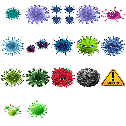عکس دوربری شده png ویروس کرونا