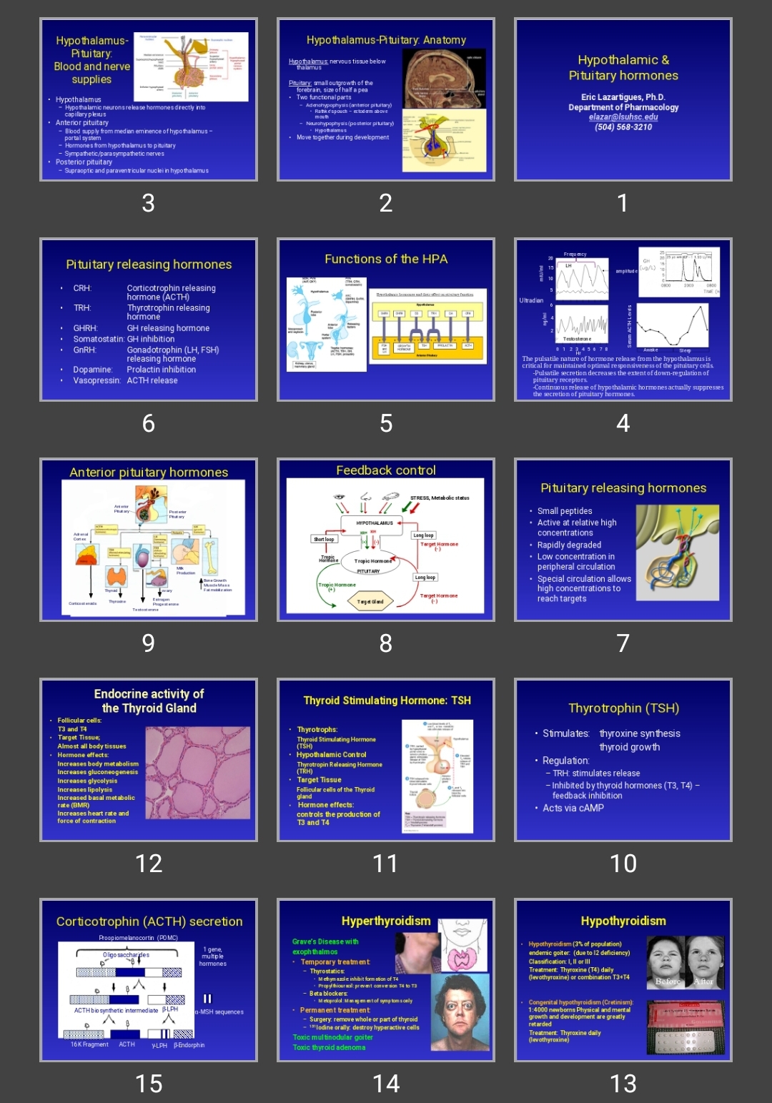 پاورپوینت Hypothalamic & Pituitary hormones