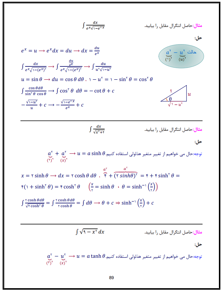 جزوه کامل انتگرال.pdfبا مثال های فراوان