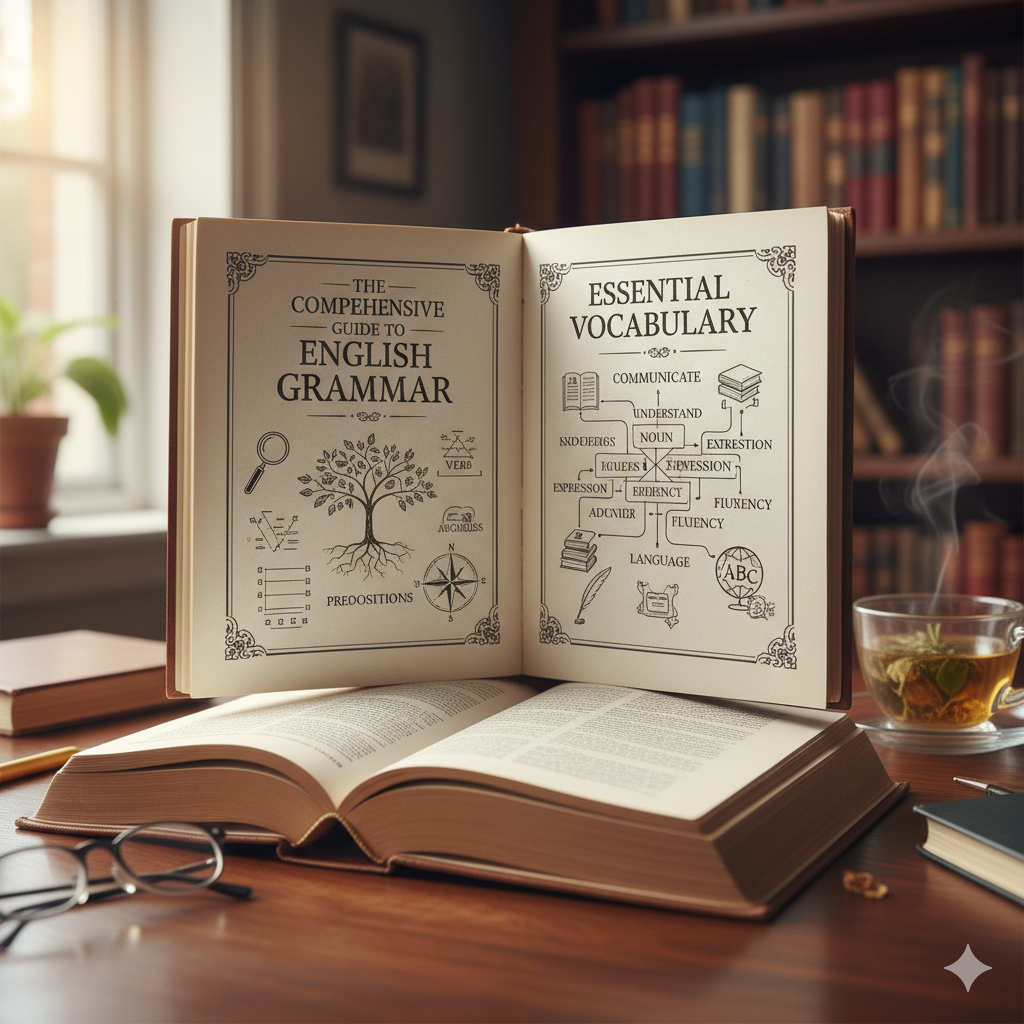 راهنمای جامع گرامر و واژگان ضروری زیان انگلیسی