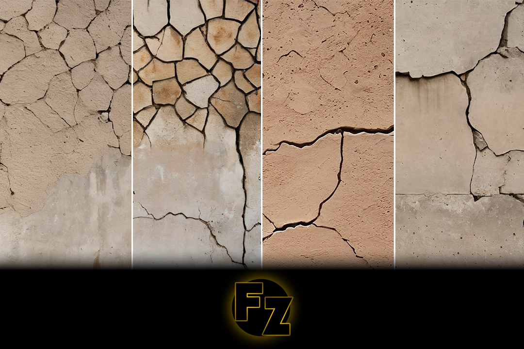 فایل تکسچر یا پس زمینه ترک روی دیوار