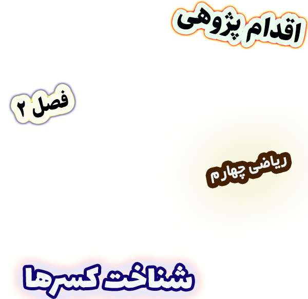 اقدام پژوهی رفع بدفهمی دانش‌آموزان در درک مفهوم کسر با دست‌ورزی کاغذ، ریاضی چهارم
