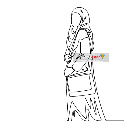 وکتور و png خانم محجبه مانتوئی 97