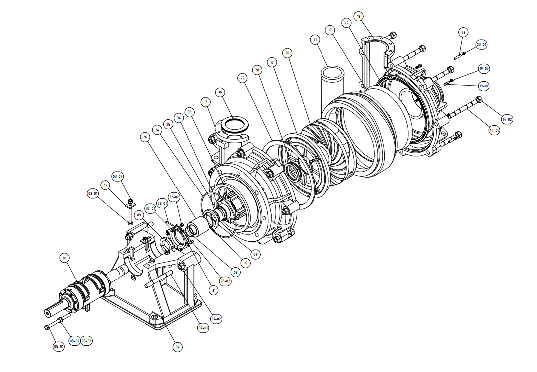 ASSEMBLY SLURRY PUMP
