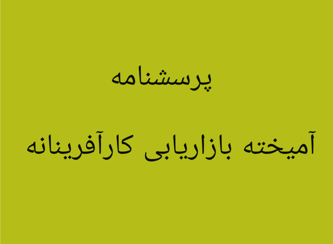 پرسشنامه آمیخته بازاریابی کارآفرینانه