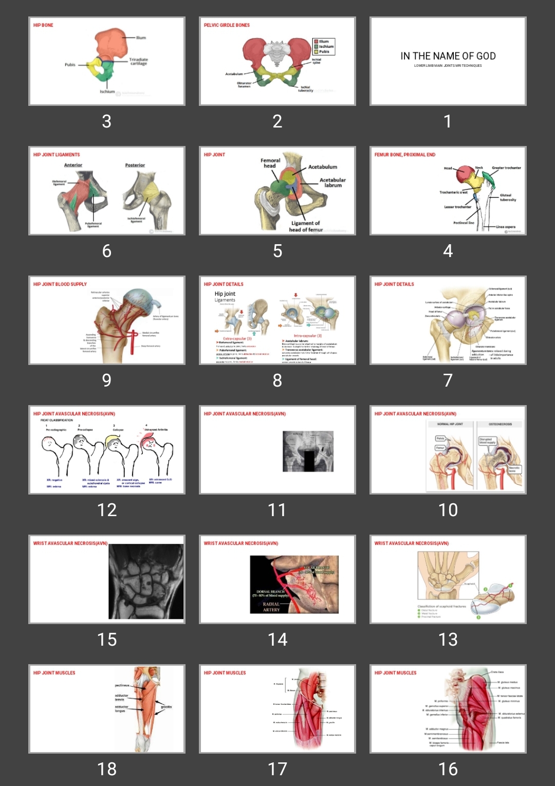 پاورپوینت LOWER LIMB MAIN JOINTS MRI TECHNIQUES