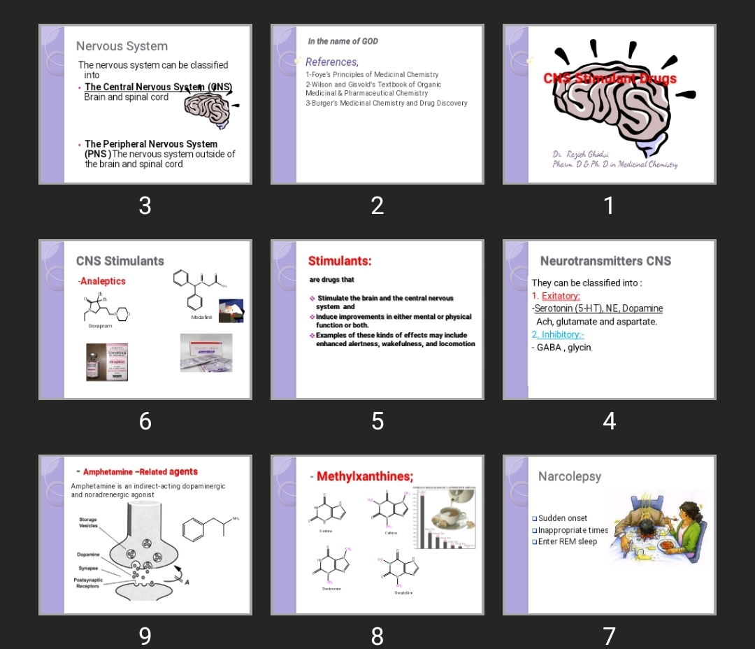 پاورپوینت CNS Stimulant Drugs