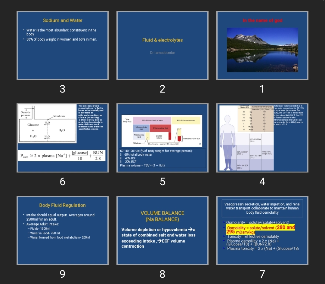 پاورپوینت Fluid & electrolytes