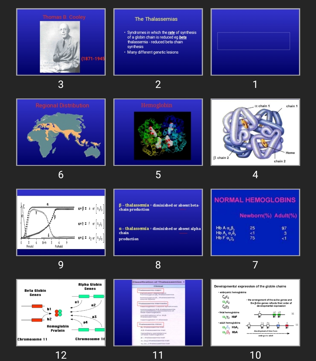 پاورپوینت Syndrome Thalassemias