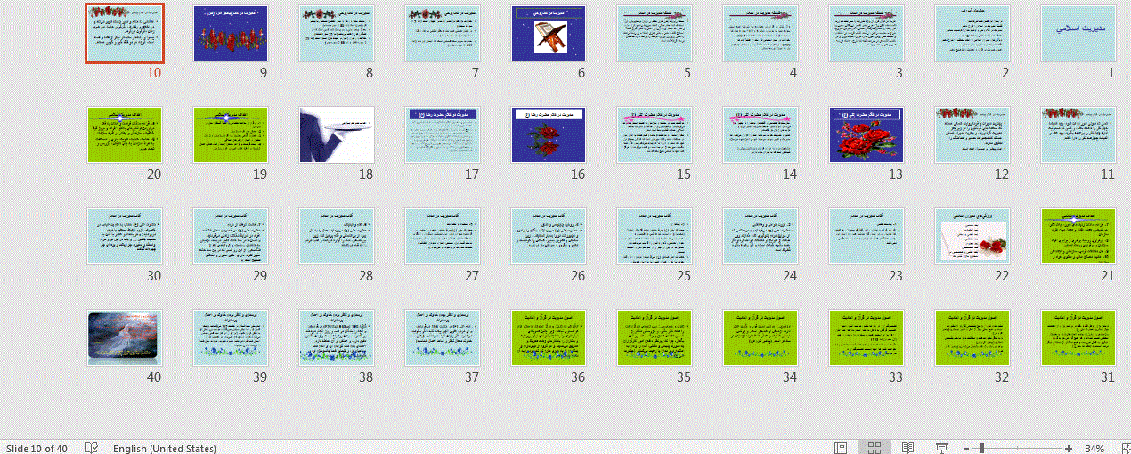  پاورپوینت مدیریت اسلامی