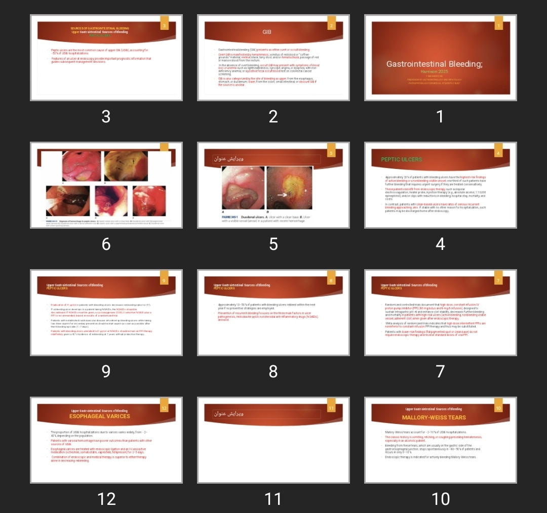 پاورپوینت Gastrointestinal Bleeding