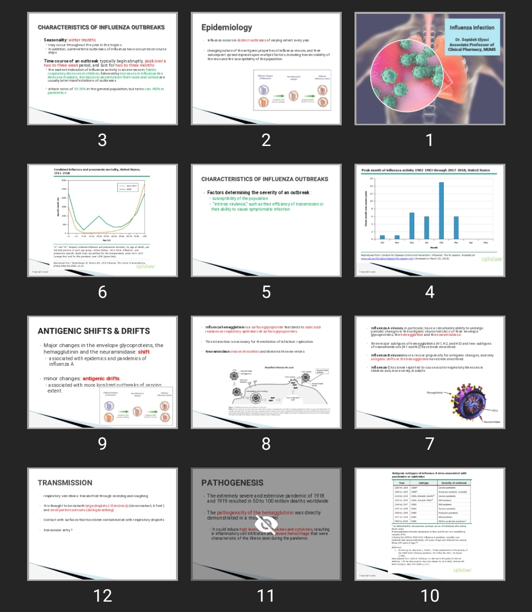 پاورپوینت Influenza infection