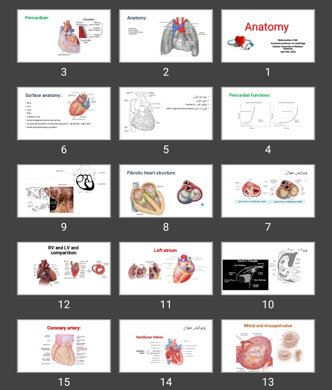 پاورپوینت آناتومی قلب Anatomy Heart