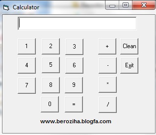 ماشین حساب همراه با سورس کامل جهت استفاده دانشجویان