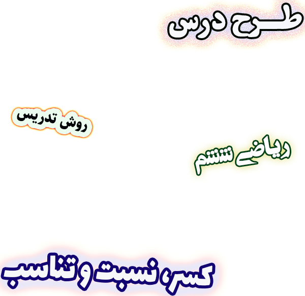 طرح درس و روش تدریس ریاضی ششم، فصل 6: کسر، نسبت و تناسب