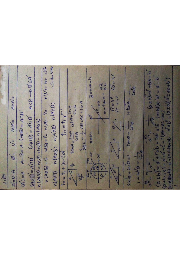 (نسخه کامل)✅           📝جزوه: خلاصه نویسی ریاضی فیزیک              🖊ارسالی اعضا