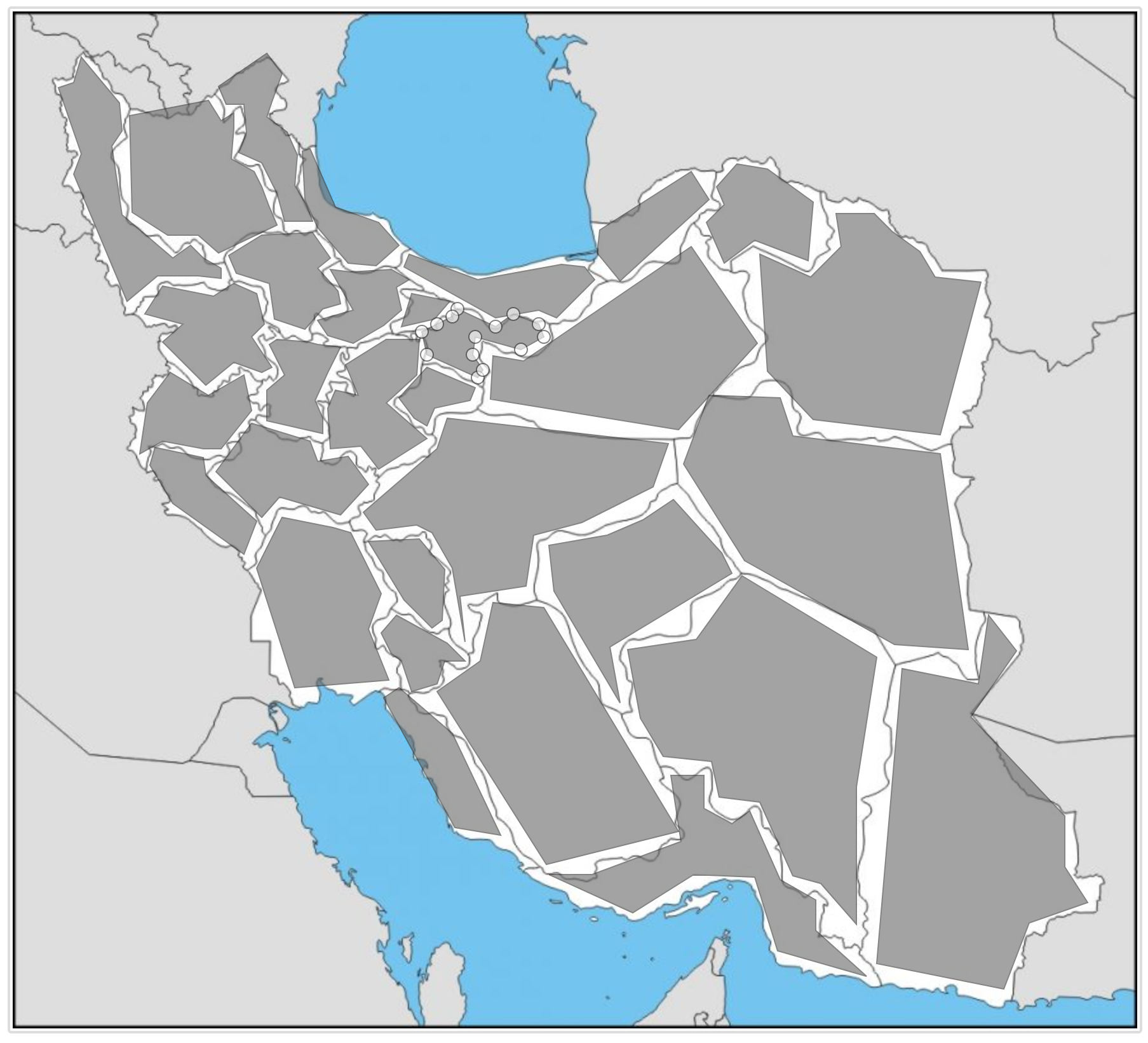 سورس کد نقشه ایران به تفکیک استان + image map