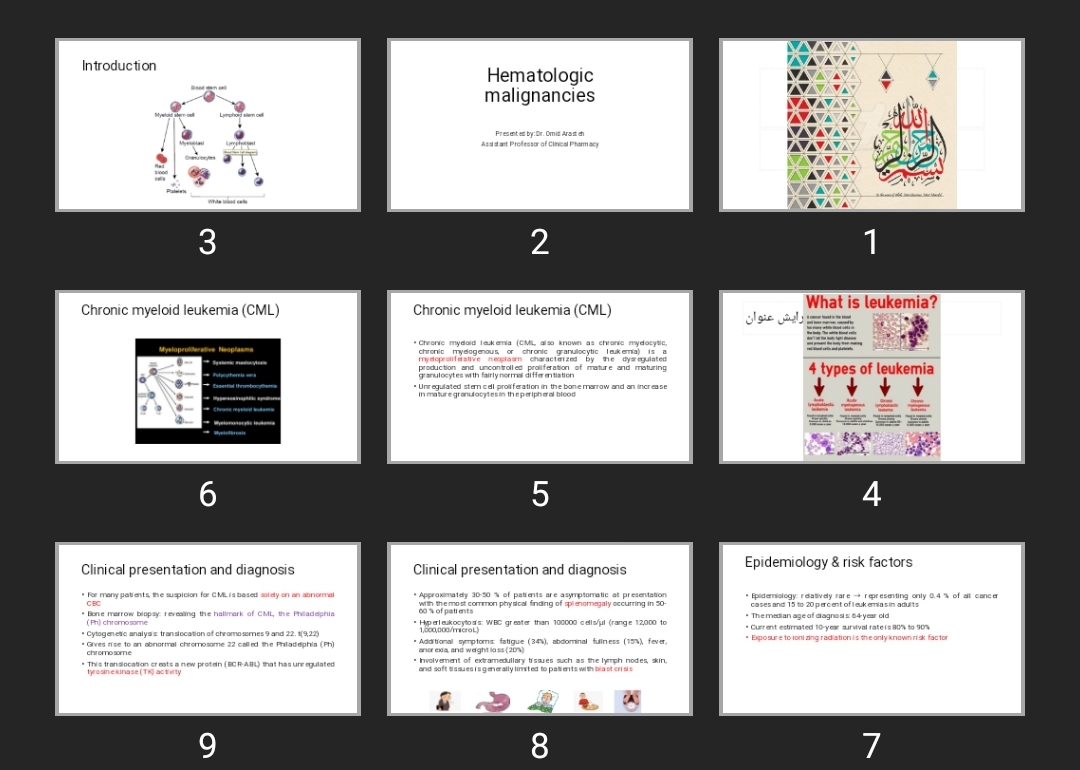 پاورپوینت Hematologic malignancies