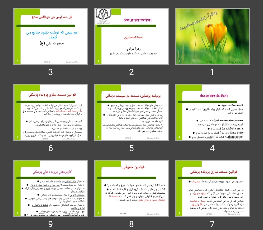 پاورپوینت مستندسازی