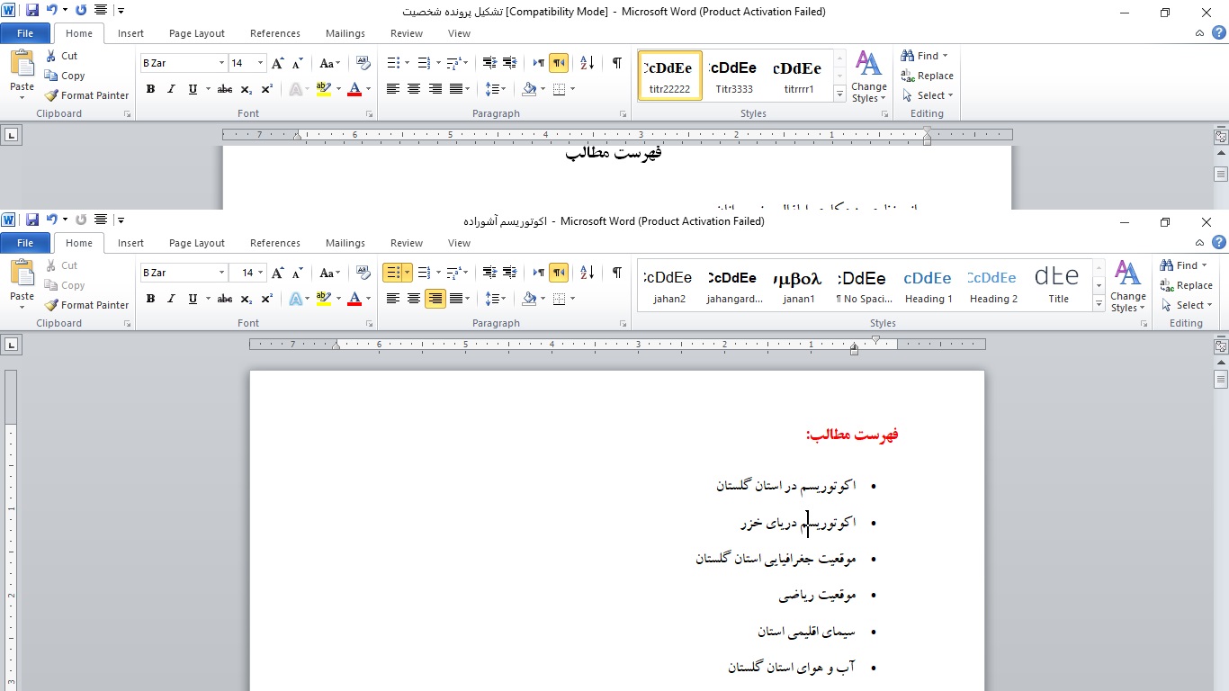 مبانی نظری اکوتوریسم استان گلستان و جزیره آشوراده