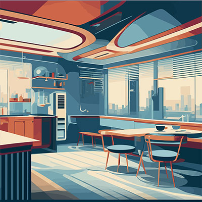 تصویر کارتنی اتاق