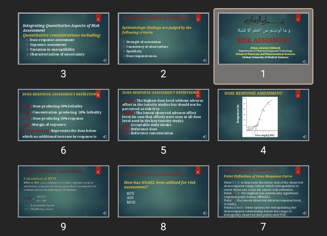 پاورپوینت RISK ASSESMENT part 2