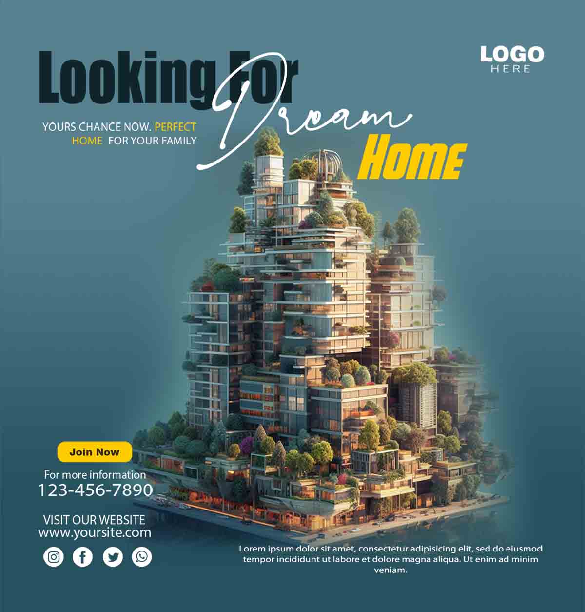 قالب پست مدرن وزیبا مشاور املاک و مشاورین مسکن