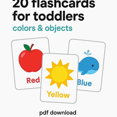 فلش‌کارت آموزشی رنگ‌ها برای کودکان | PDF قابل پرینت