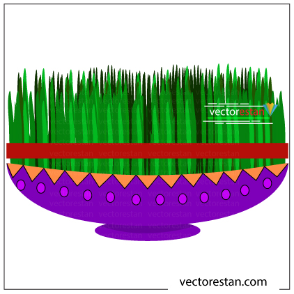 وکتور سبزه سال نو