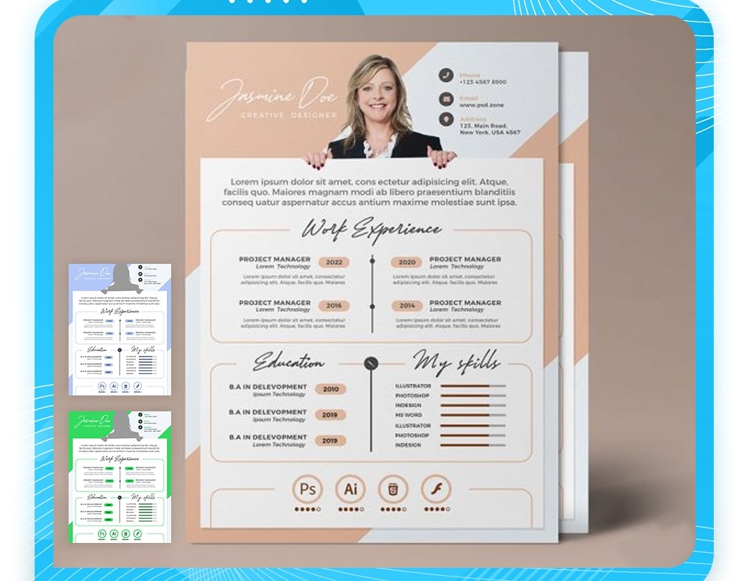 فایل لایه باز رزومه