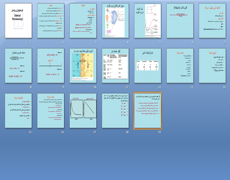 پاورپوینت تحقیق در مورد فارماکولوژی پزشکی