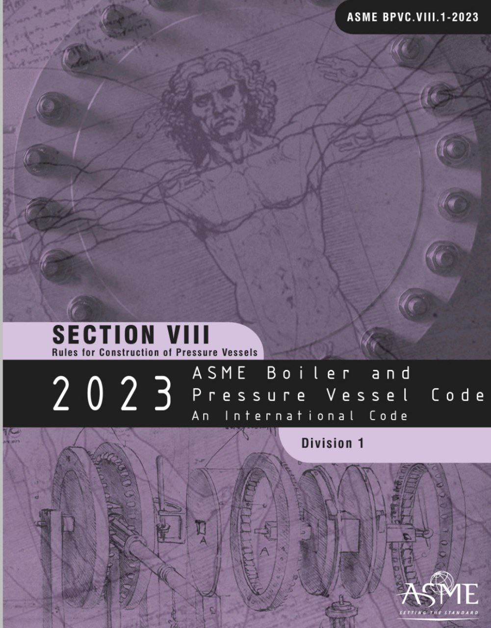 🖤💚استاندارد ظروف تحت فشار ASME Sec VIII Div1 ویرایش 2023💜💚  🔰ASME Sec VIII Div1 2023   🌺Pressure Vessel Code ASME Sec VIII Div1 2023
