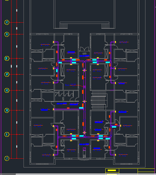 پروژه حرارت مرکزی با هوای گرم بصورت تلفیقی(فن کویل با هواساز)