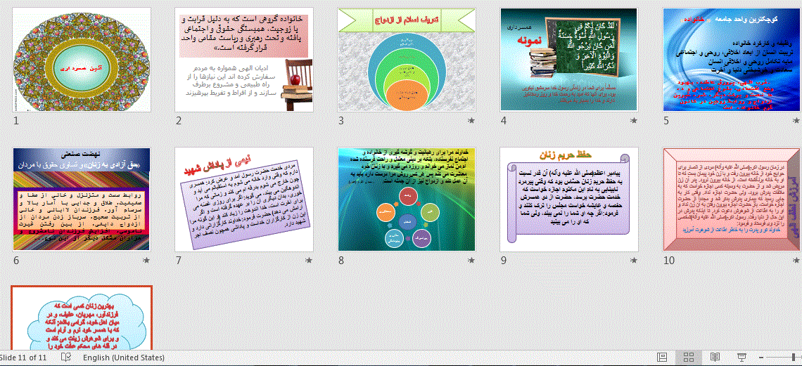   پاورپوینت آیین همسرداری