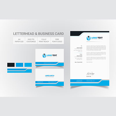 سربرگ شرکت رنگ آبی