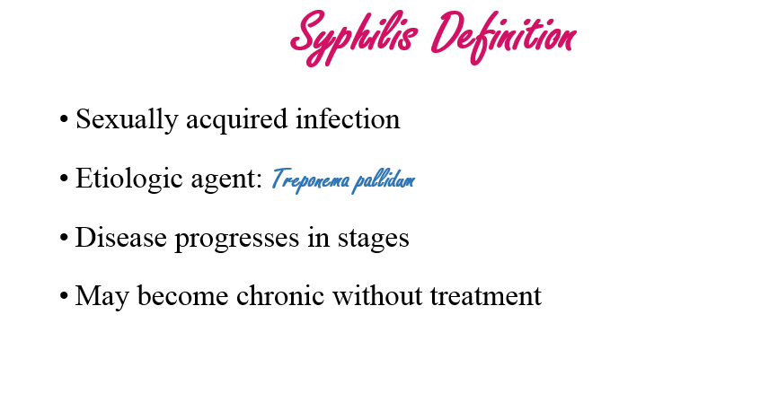 Presentation About Syphilis