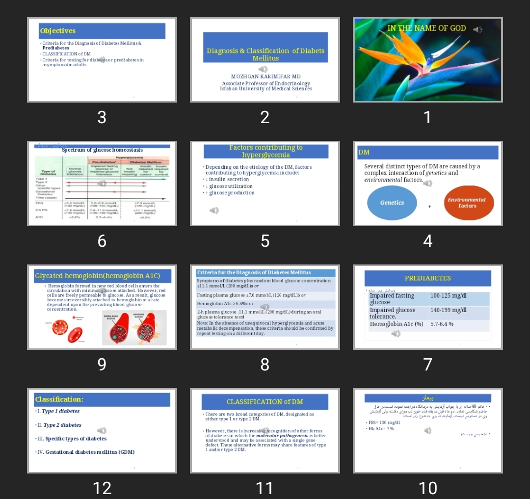 پاورپوینت Diagnosis & Classification of Diabets Mellitus