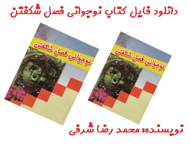   فایل کتاب نوجوانی فصل شکفتن PDF محمد رضا شرفی