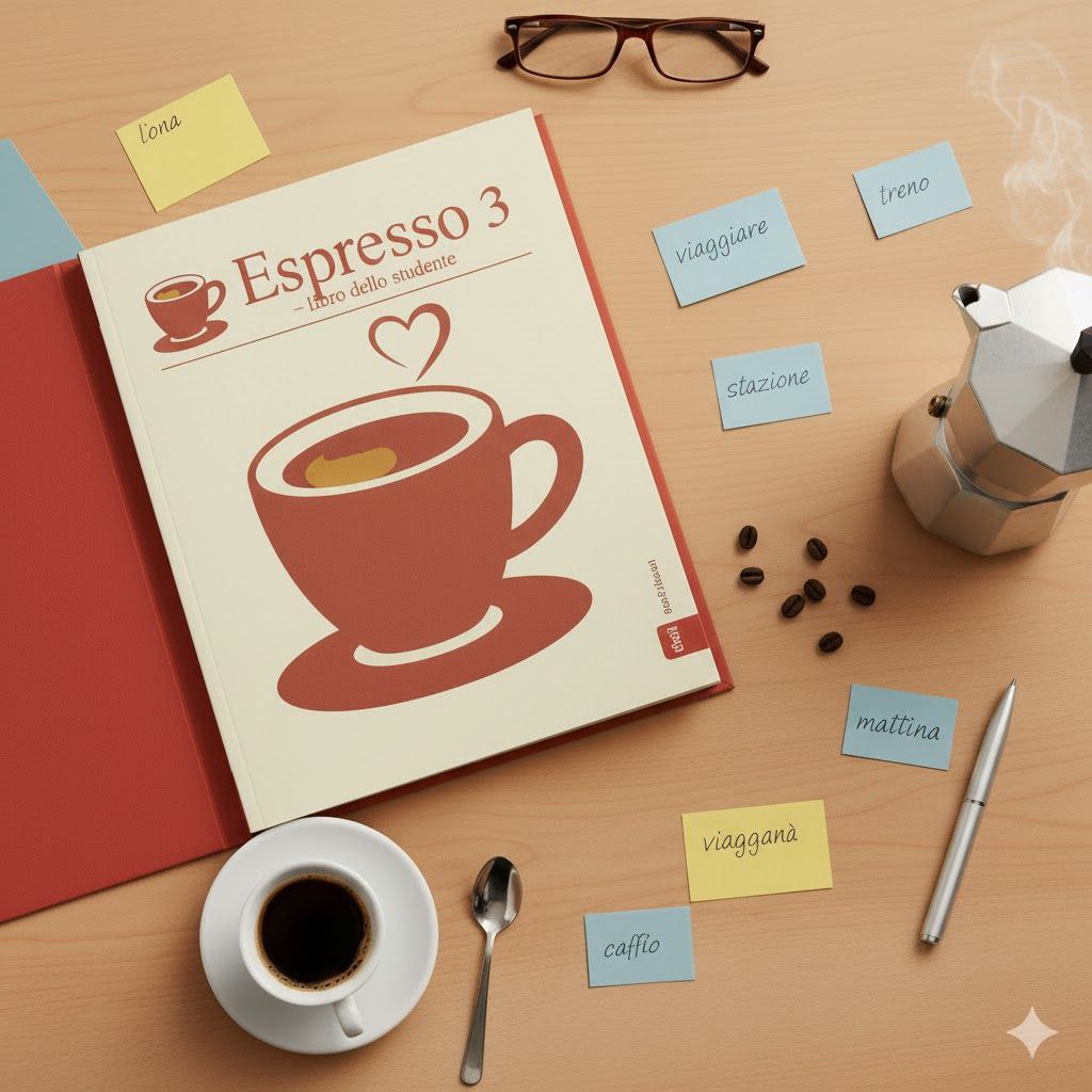 ترنسکریپت کامل دیالوگ‌ها و ویدیوکورس کتاب ایتالیایی Espresso 3